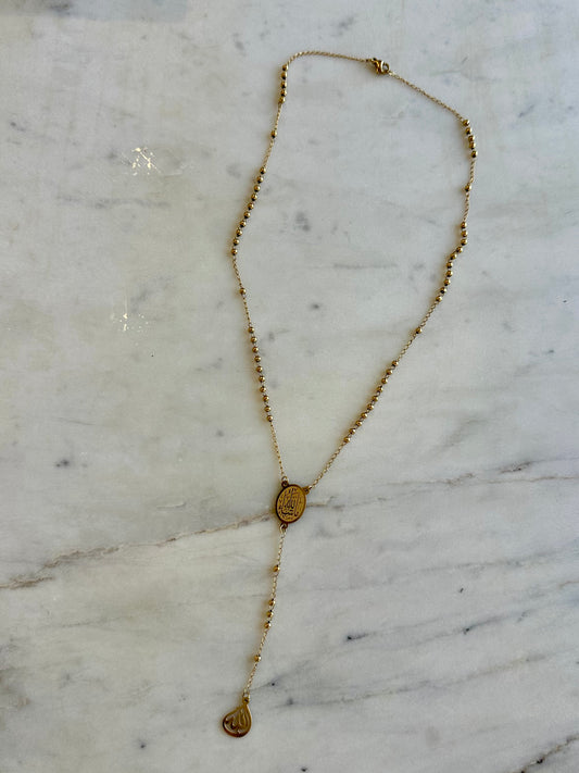 Gold Plated “Mashallah” & “Allah” Pendant Necklace