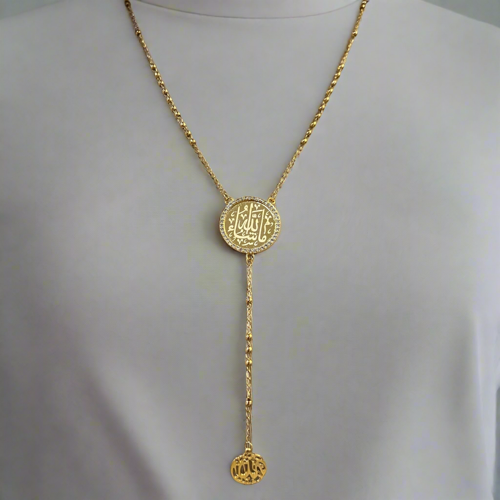 Gold Mashallah Necklace
