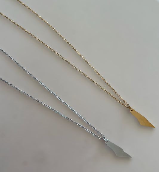 Dainty Palestine Necklace - 18k Gold Plated