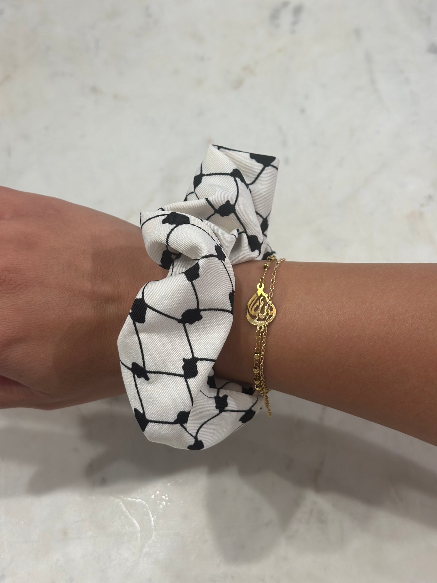 Keffiyeh Print Scrunchie