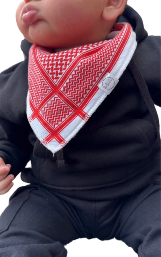 Red Shemagh Bib