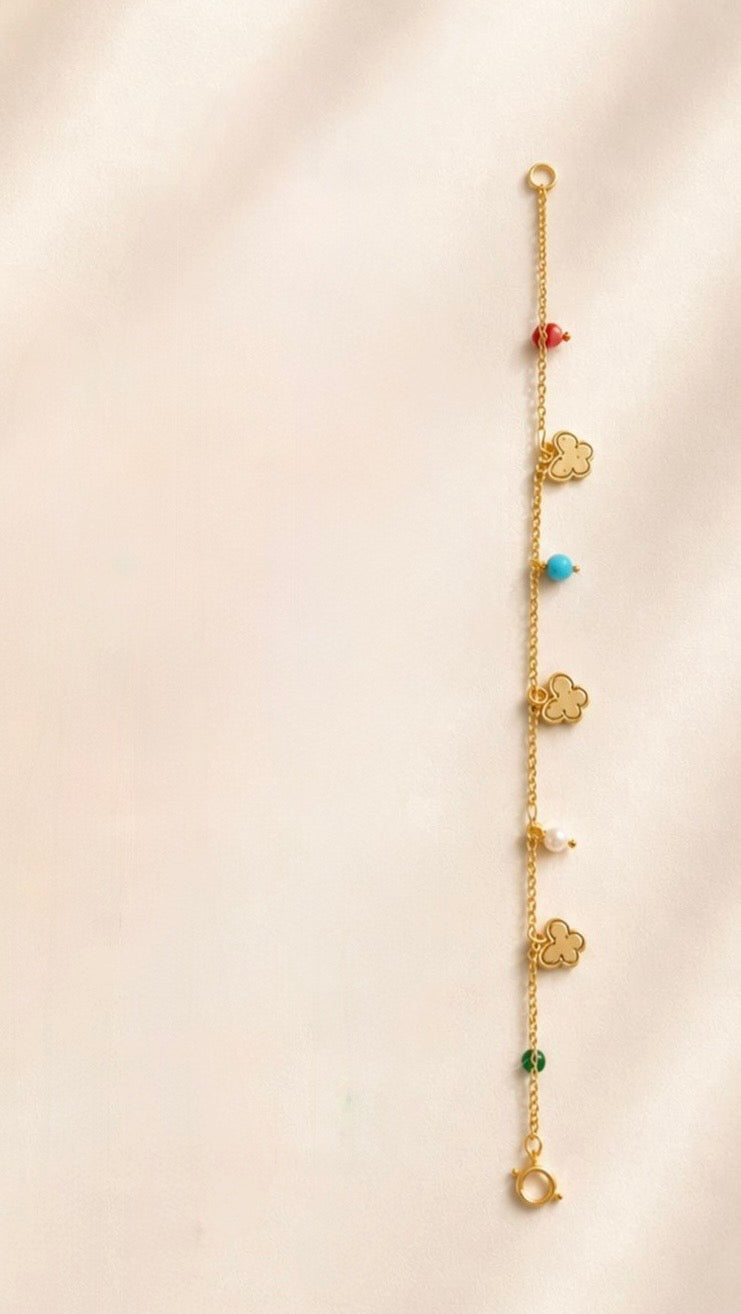 Butterfly Charm Gold Bracelet