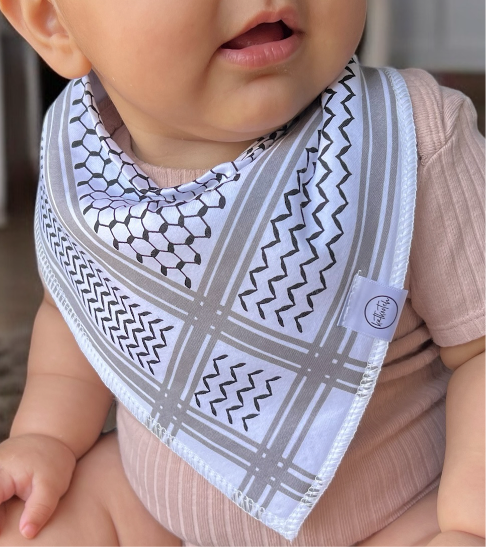 Keffiyeh Baby/Toddler Bib - Soft + Stylish