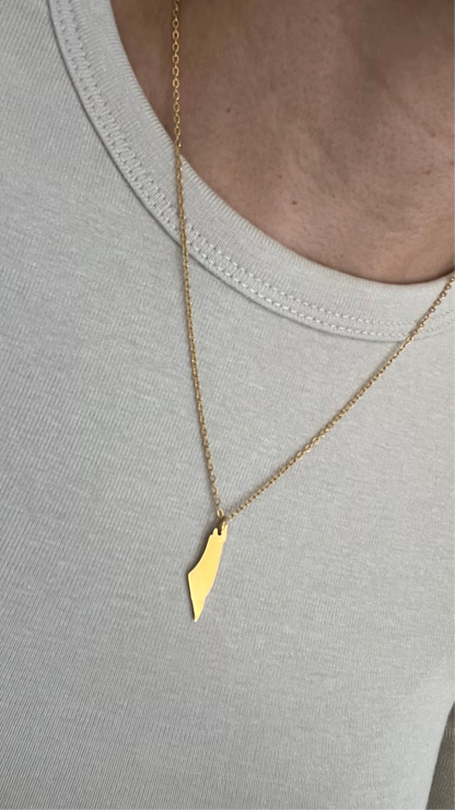 Dainty Palestine Necklace - 18k Gold Plated