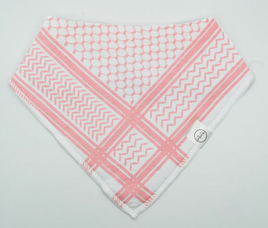 Pink Keffiyeh Bib