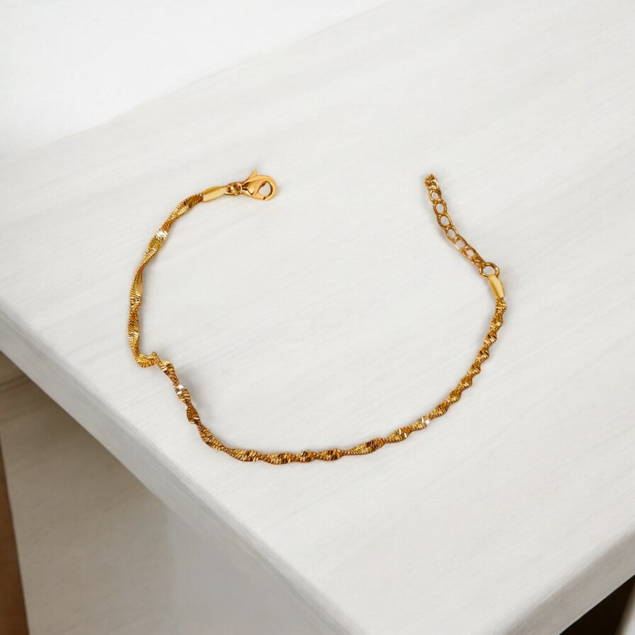 Zayna Gold Plated Chain Bracelet