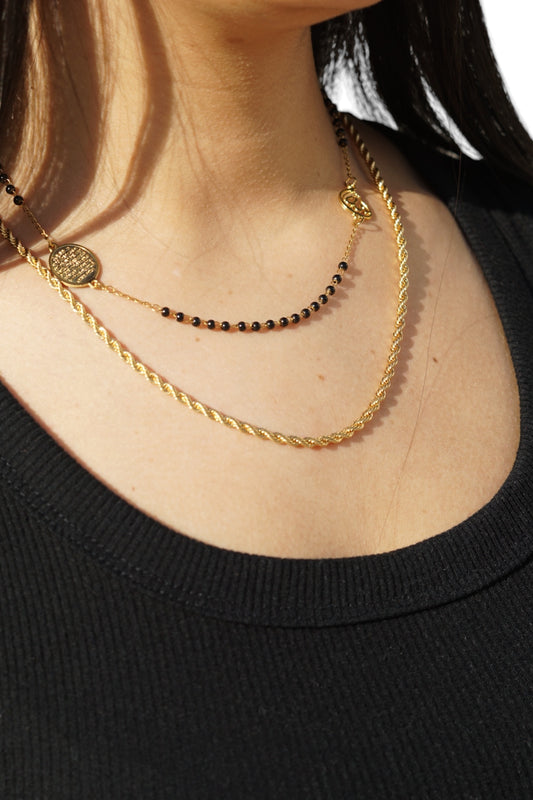 Ayla Black Pendant Necklace